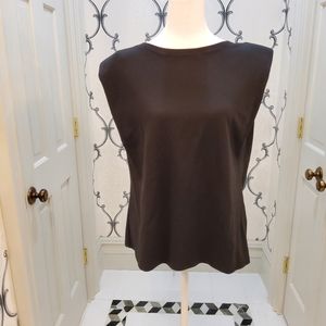 Shoulder pad black cotton top